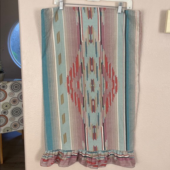 Vintage Ralph Lauren ruffle pillowcase Aztec - Picture 3 of 5